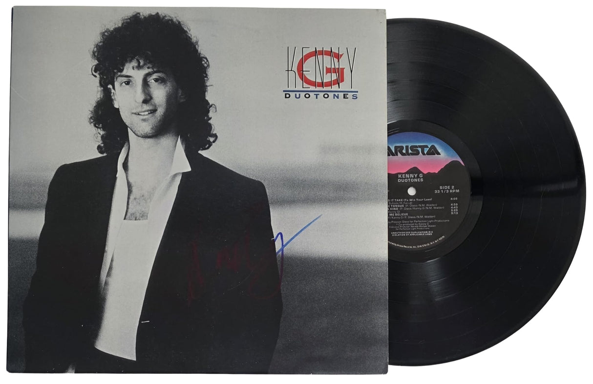 Kenny G Signed Duotones Album Proof Beckett COA Saxophonist Autographed Vinyl Record