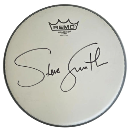Steve Smith Signed Drumhead COA Proof Autographed Journey Drummer 10'' Remo