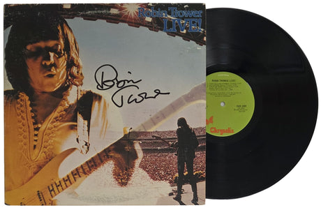 Robin Trower Signed Live Album COA Proof Autographed Vinyl Record