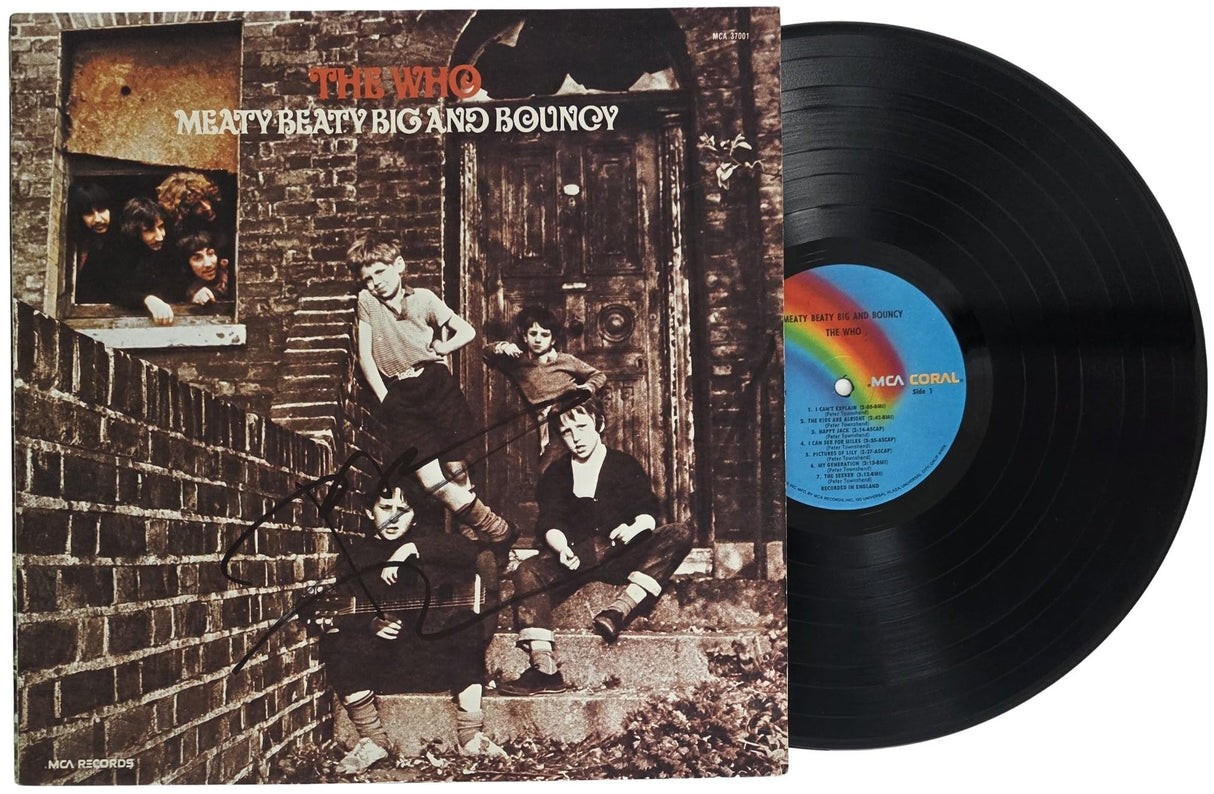 Pete Townshend Signed The Who Meaty Beaty Big and Bouncy Album COA Proof Autographed Vinyl Record