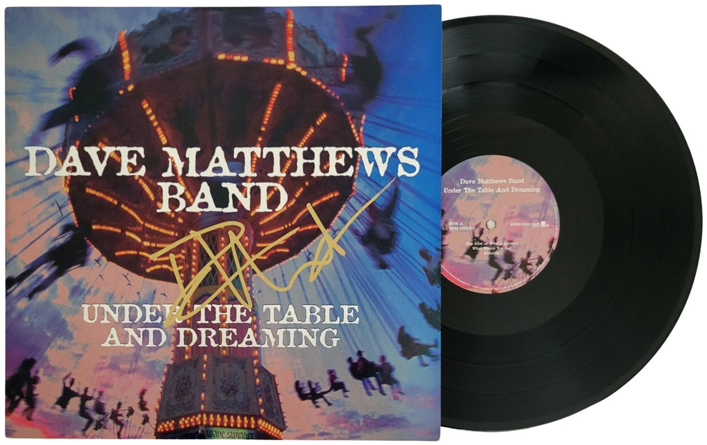 Dave Matthews Signed Under The Table And Dreaming Album COA Proof Vinyl Record Star