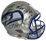 2025 Seahawks Team Signed Full Size Helmet COA Proof Autographed Seattle Seahawks TB