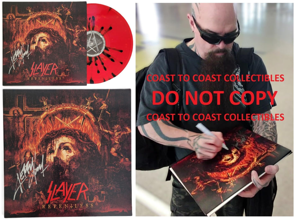 Kerry King Signed Slayer Repentless Album COA Proof Autographed Vinyl Record