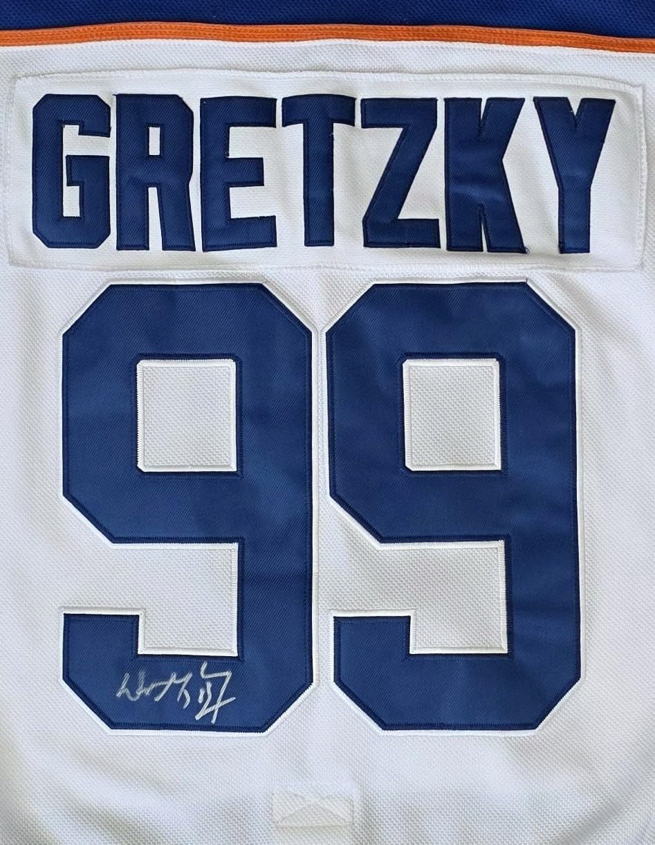 Wayne Gretzky Signed Oilers Hockey Jersey Exact Proof COA Autographed
