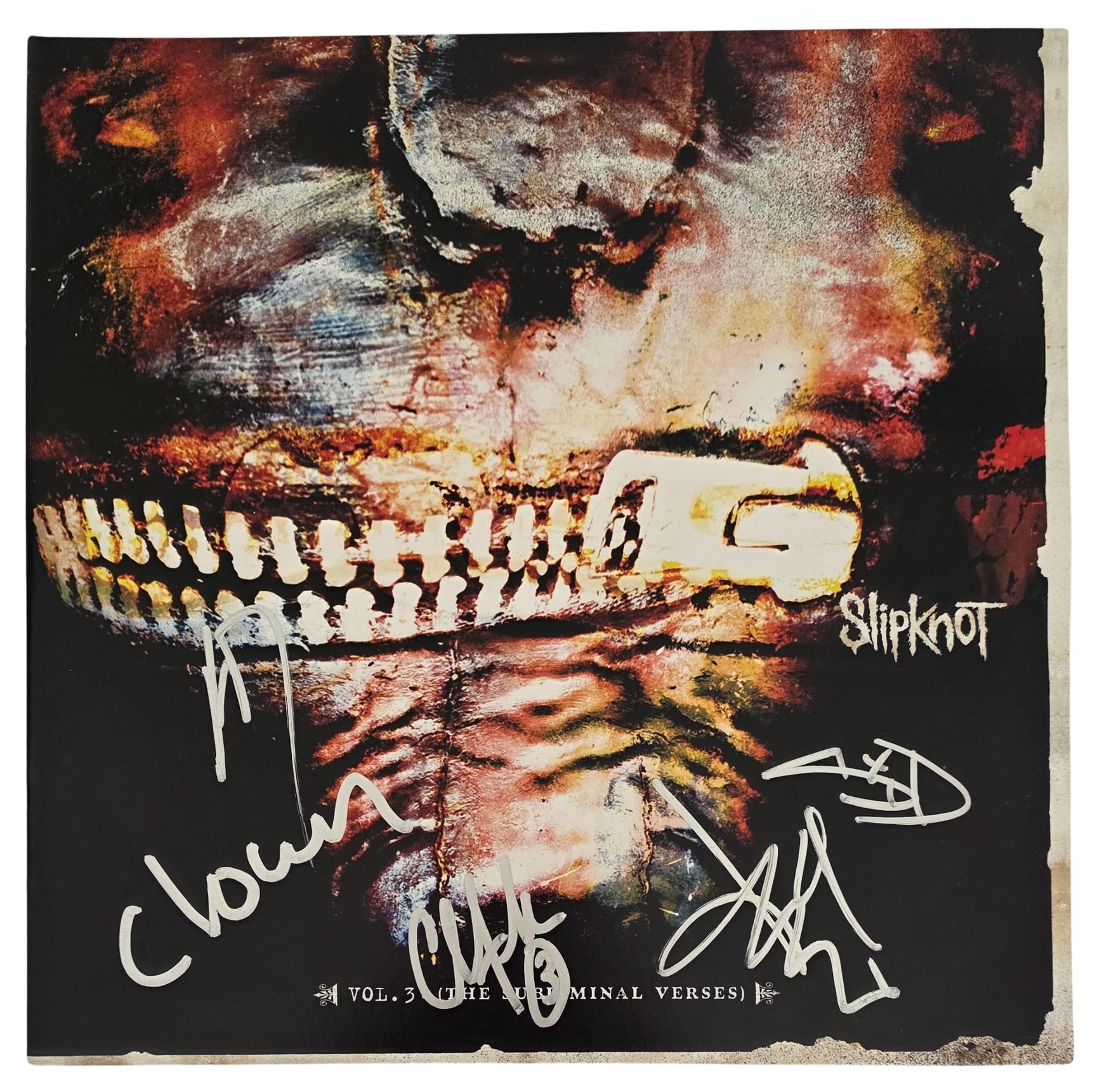 Slipknot Metal Band Signed Vol.3 The Subliminal Verses Album COA Exact Proof Autographed Vinyl Record