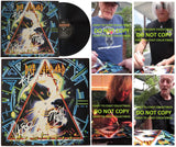 Def Leppard Signed Hysteria Album COA Exact Proof Elliott,Allen,Collen,Savage Vinyl Record