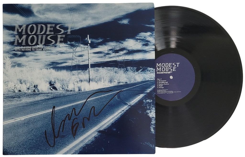 Isaac Brock Signed Modest Mouse This Is A Long Drive For Someone Album Vinyl Record Proof COA Autographed
