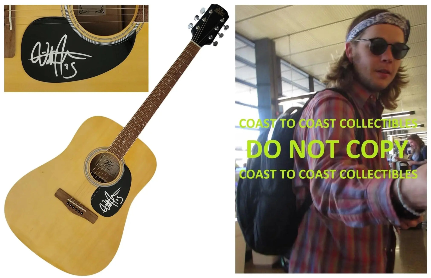 Billy Strings Signed Full Size Acoustic Guitar COA Proof Autographed