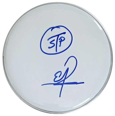 Eric Kretz Stone Temple Pilots Drummer Signed Drumhead COA Proof Autographed STP