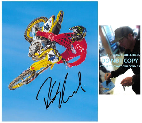 Ricky Carmichael Signed 8x10 Photo COA Proof Autographed Supercross Motocross.