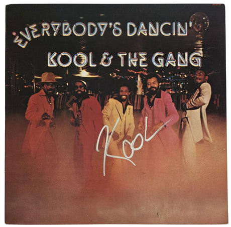 Robert Bell Signed Kool & the Gang Everybodys Dancin Album COA Proof Autographed Vinyl Record