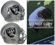 Geno Smith Signed Raiders Mini Football Helmet Proof COA Autographed Las Vegas Raiders