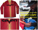 Malcolm Stewart Supercross Motocross signed Seven Jersey proof COA autographed,