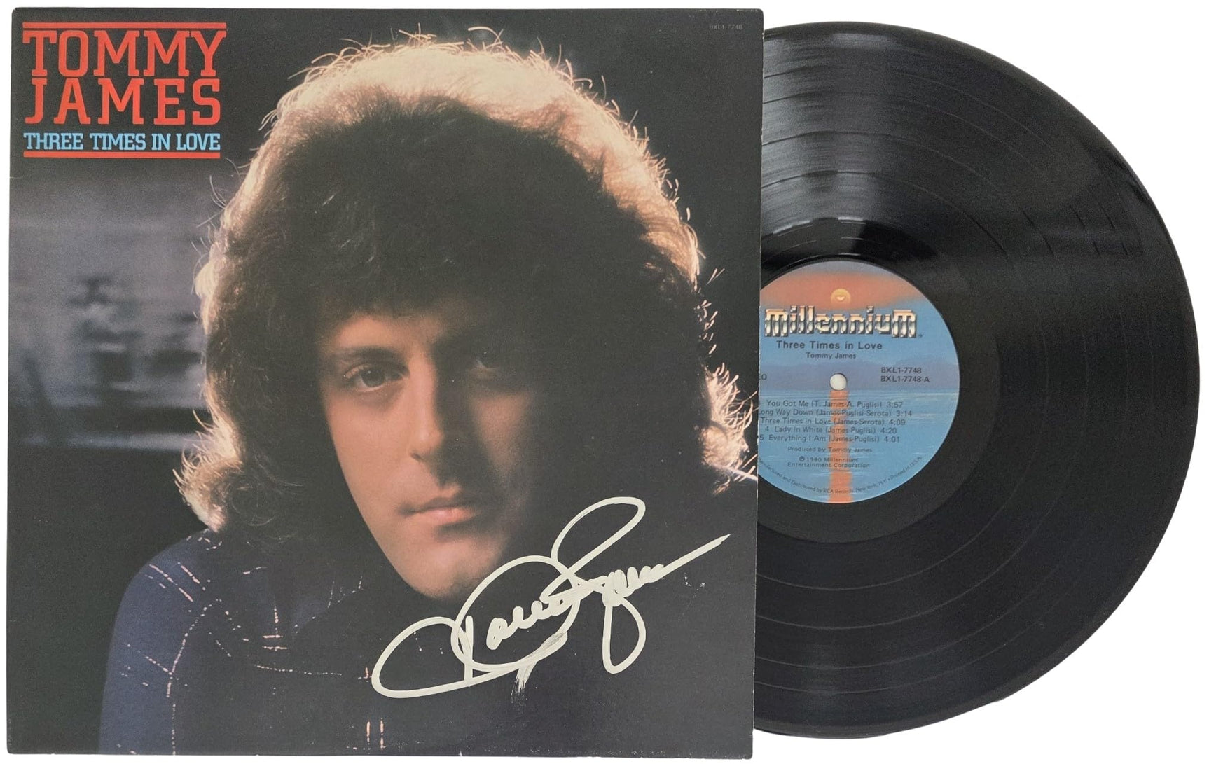 Tommy James Signed Three Times in Love Album COA Proof Autographed Vinyl Record