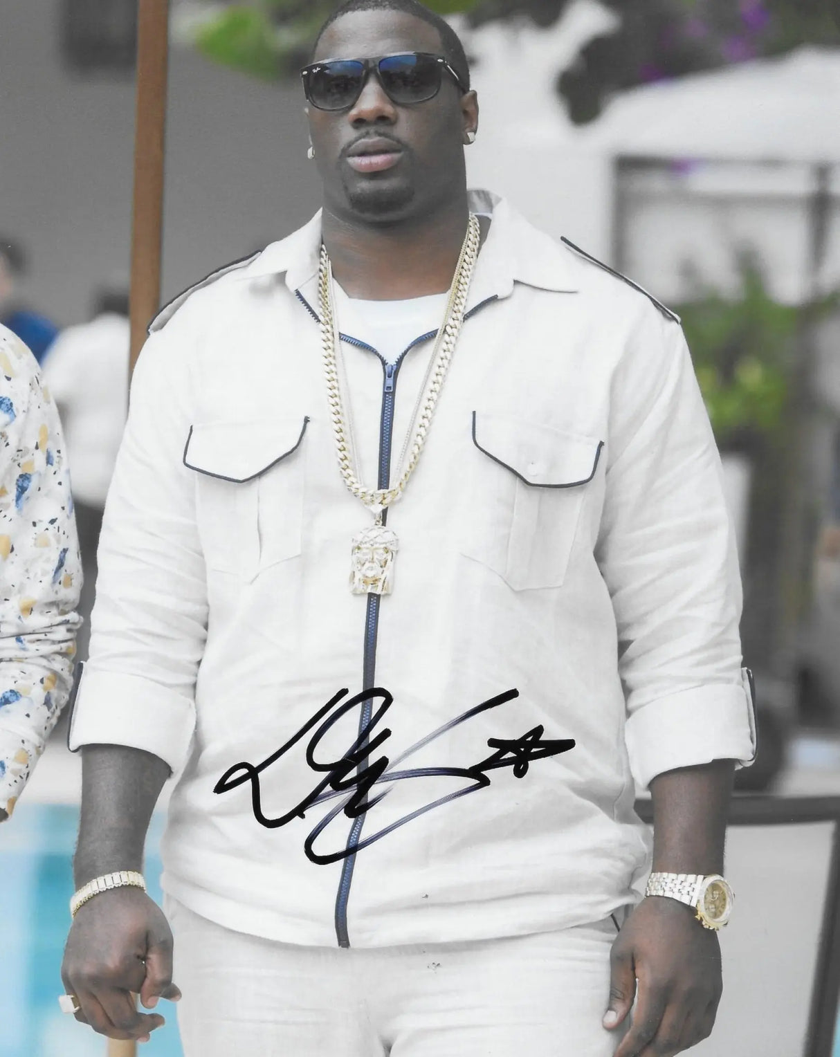 Donovan Carter Signed 8x10 Photo COA Exact Proof Autographed Ballers Actor star
