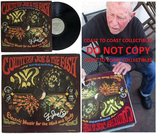 Country Joe McDonald Signed Country Joe & The Fish Electric Music for the Mind and Body Album COA Proof Autographed Vinyl Record