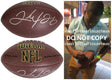 Clinton Portis Signed Football Proof COA Autographed Washington Broncos Miami