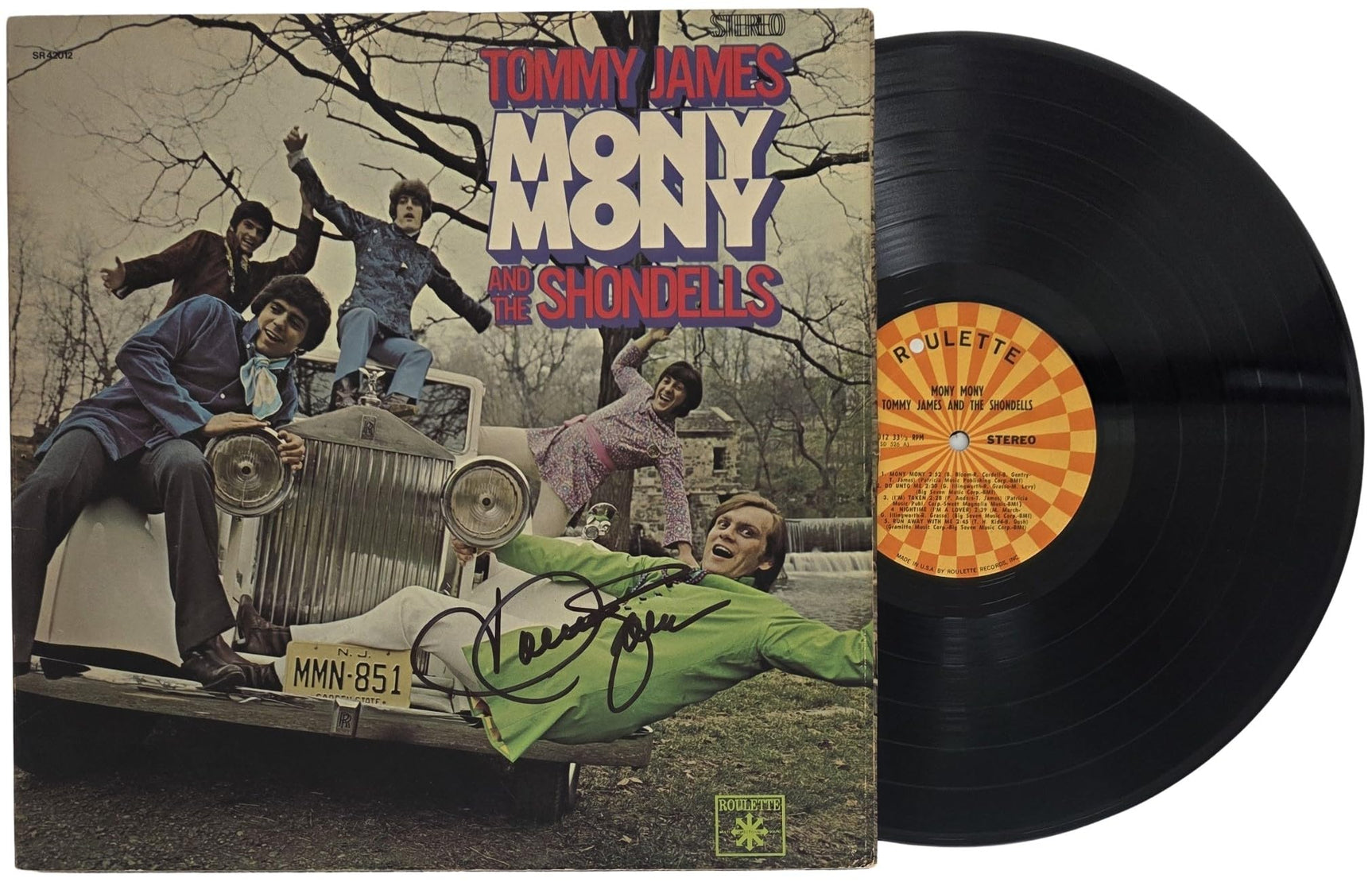 Tommy James Signed Mony Mony Album COA Exact Proof Autographed Vinyl Record