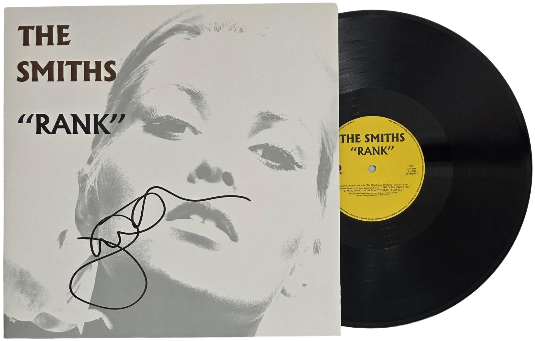 Johnny Marr Signed The Smiths Rank Album COA Proof Autographed Vinyl Record
