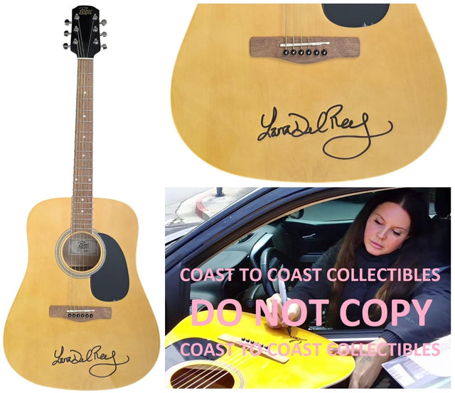 Lana Signed Full Size Acoustic Guitar COA Exact Proof Autographed Lana Del Rey