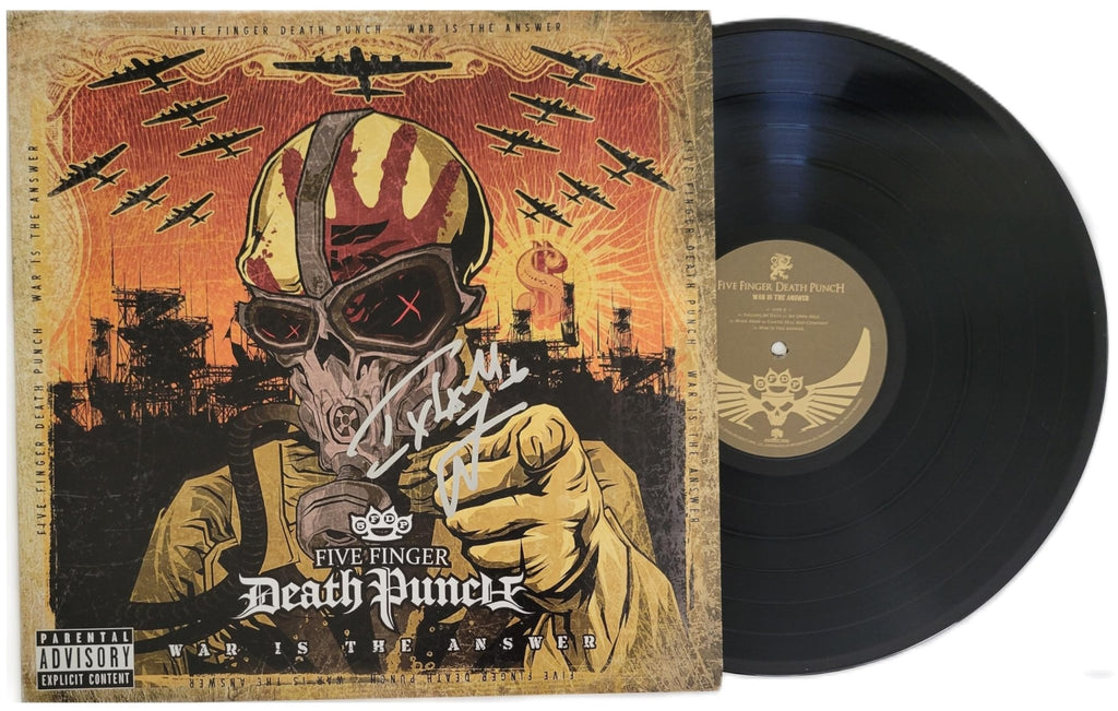 Ivan Moody Signed Five Finger Death Punch War is the Answer Album Proof Autographed Vinyl Record