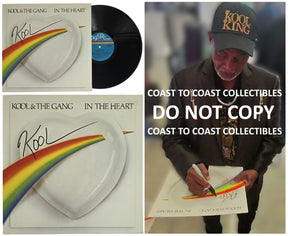 Robert Bell Signed Kool & the Gang In the Heart Album COA Proof Autographed Vinyl Record