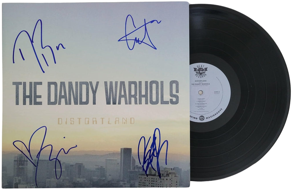 The Dandy Warhols Signed Distortland Album COA Proof Autographed Vinyl Record