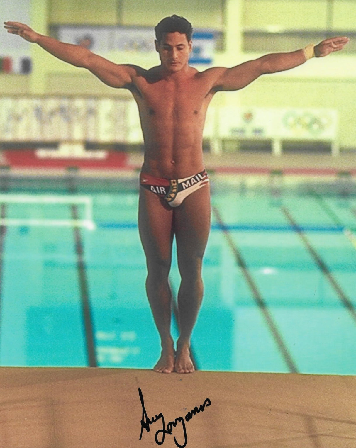 Greg Louganis Signed 8x10 Photo COA Proof Autographed USA Olympic Driver..