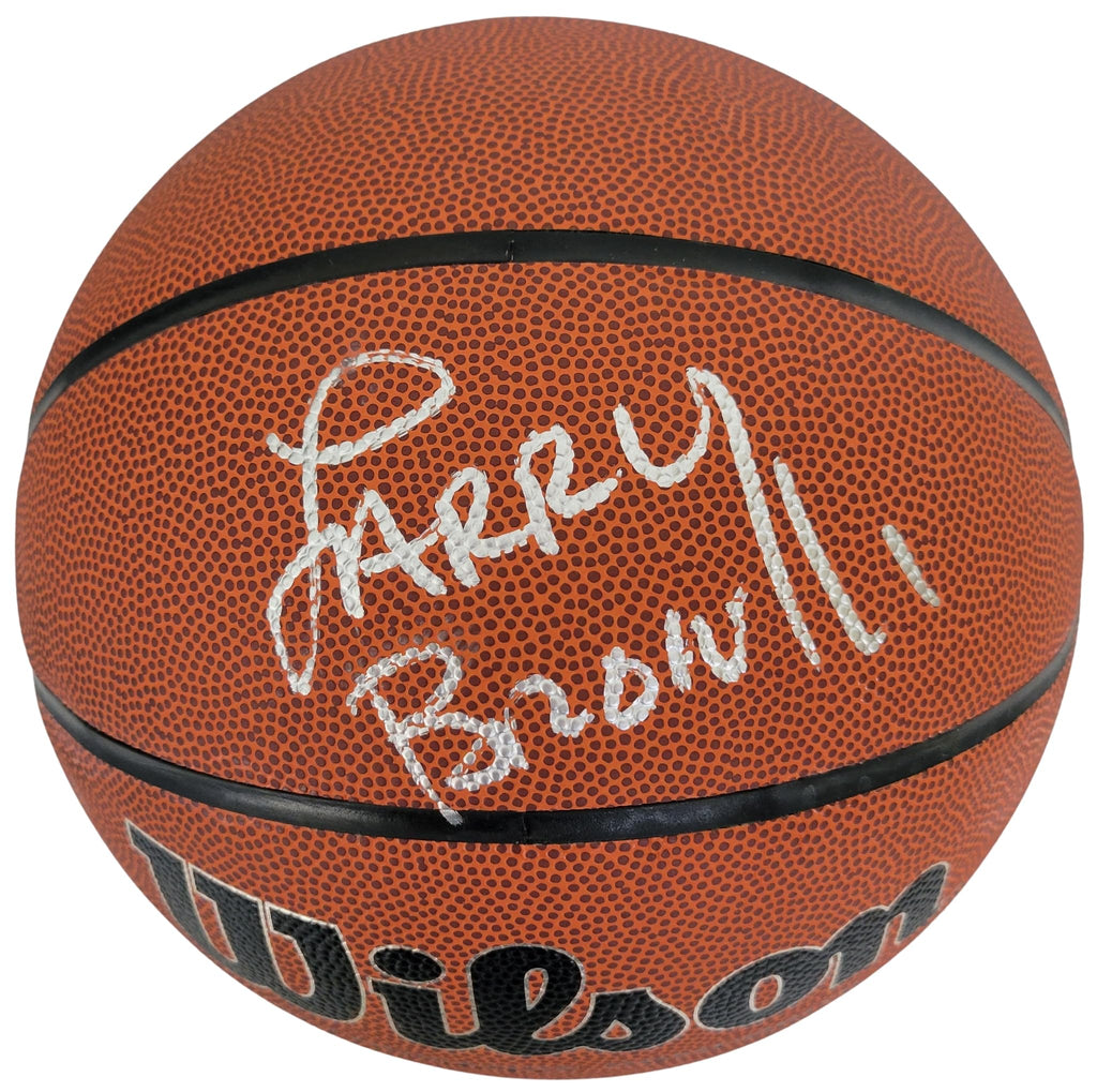 Larry Brown Signed Basketball COA Exact Proof Autographed Kansas Jayhawks