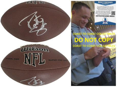 Robert Smith Signed Football Proof Beckett COA Autographed Minnesota Vikings Ohio State