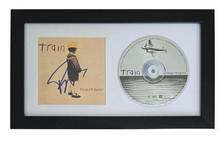 Patrick Monahan Signed Train Drops of Jupiter CD COA Proof Autographed Framed CD STAR