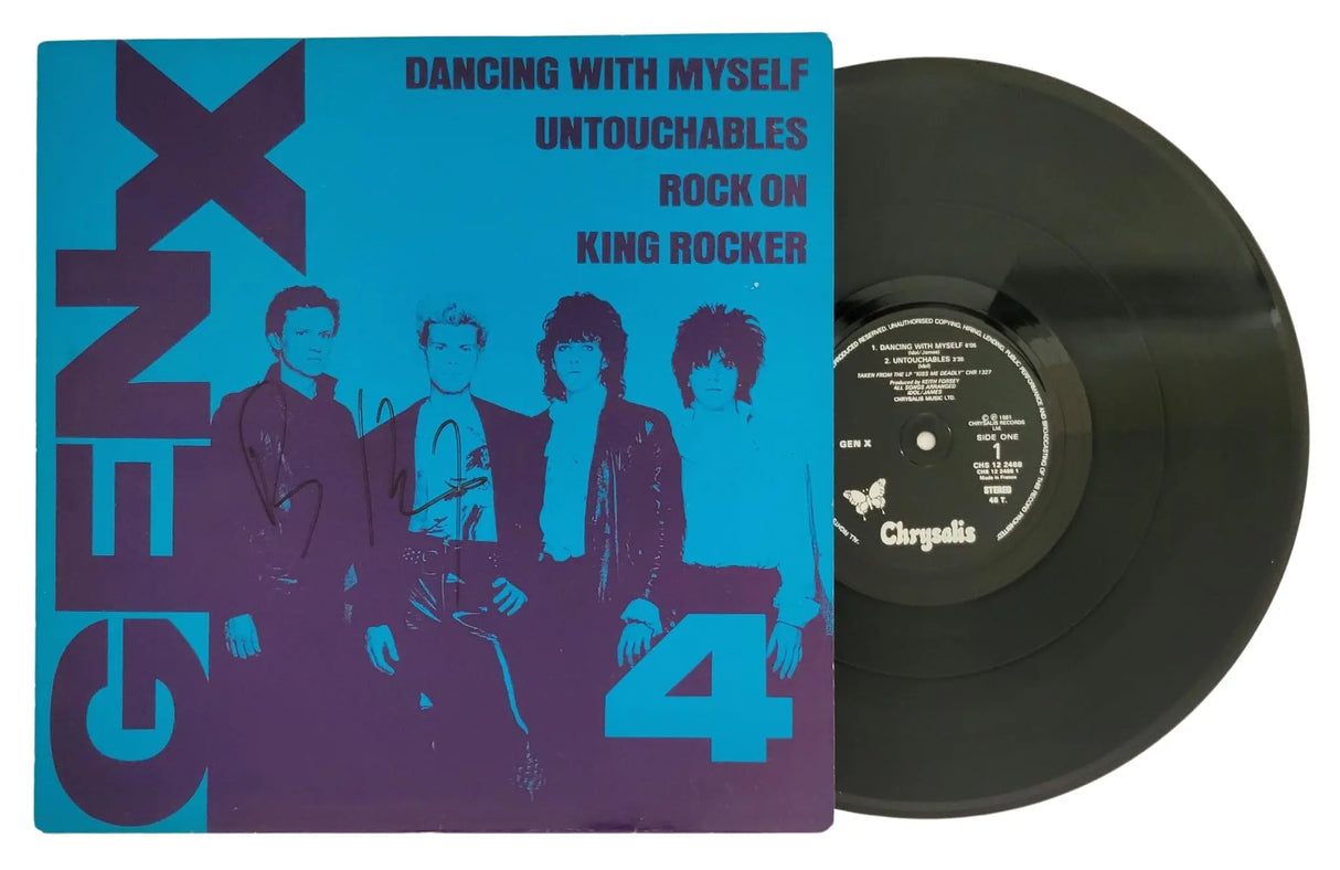 Billy Idol Signed Generation X Album COA Proof Autographed Dancing with Myself Vinyl Record STAR
