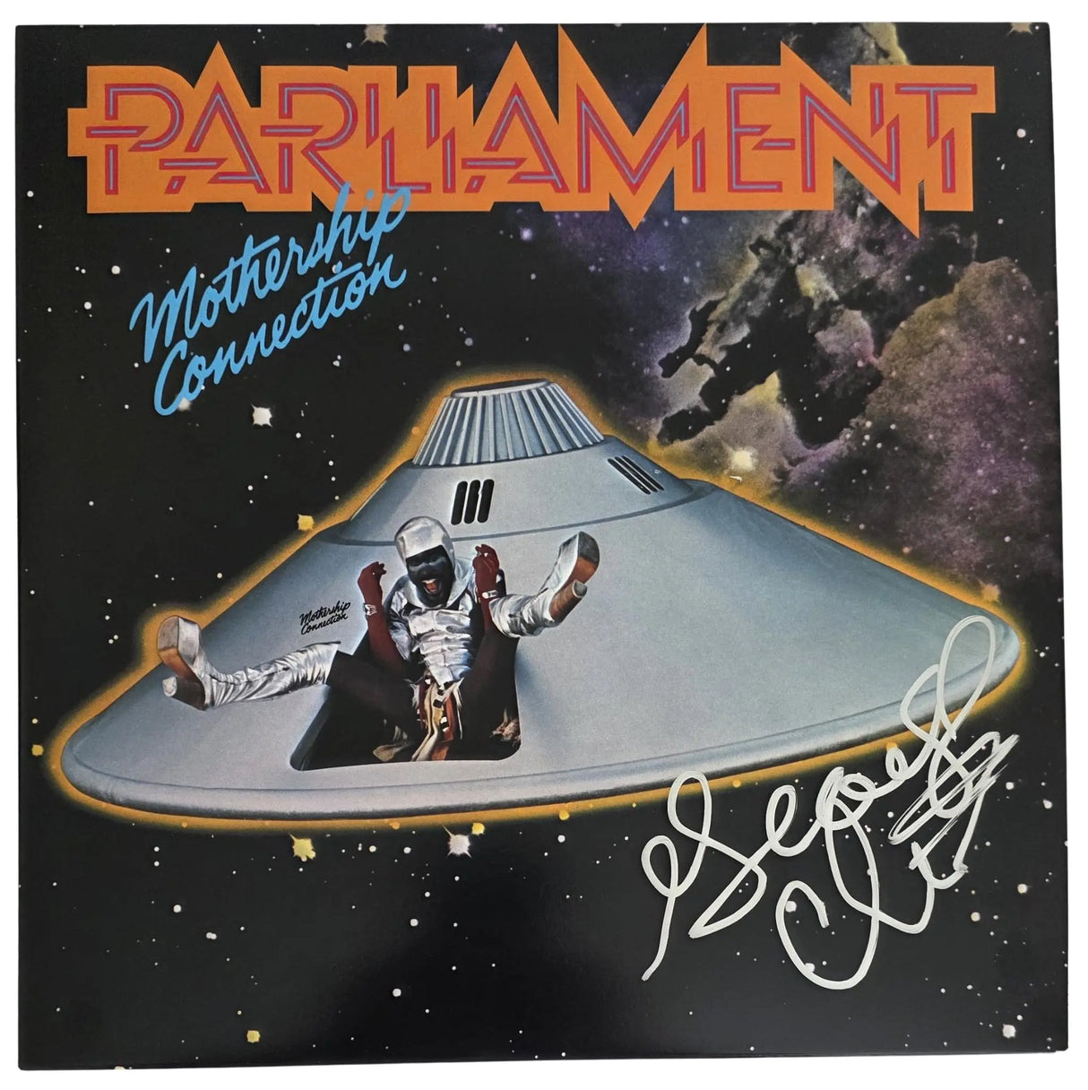 George Clinton Signed Parliament Mothership Connection Album COA Proof Autographed Vinyl Record