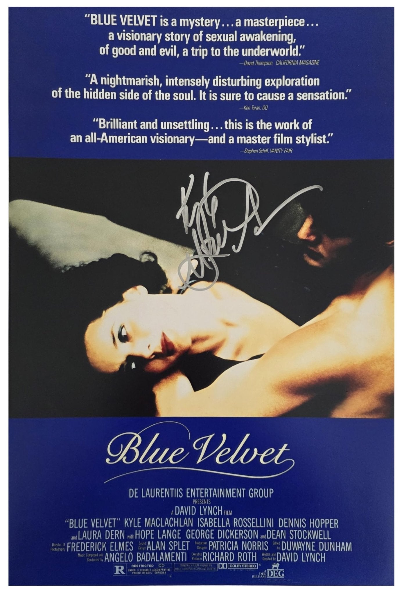Kyle MacLachlan Signed Blue Velvet 12x18 Photo Poster COA Proof Autographed Actor Movie STAR