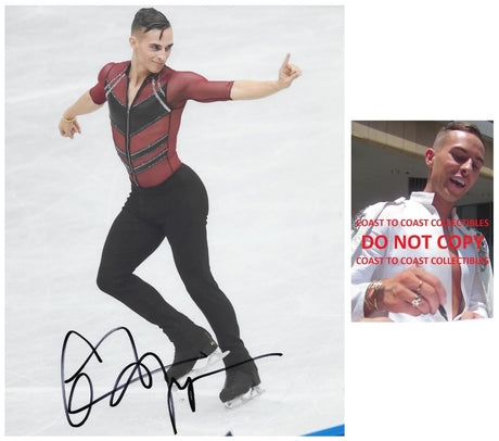Adam Rippon Signed 8x10 Photo COA Proof Autographed, USA Olympic Figure Skater