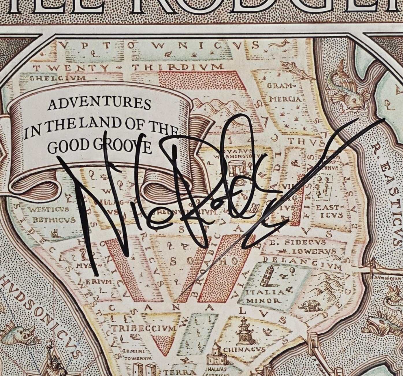 Nile Rodgers Signed Adventures in the Land of the Good Groove Album COA Proof Autographed Vinyl Record
