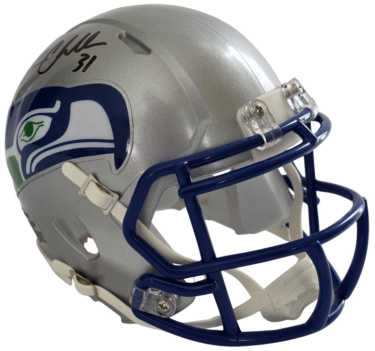 Kam Chancellor Signed Mini Football Helmet Proof COA Autographed Seattle Seahawks Throwback Helmet