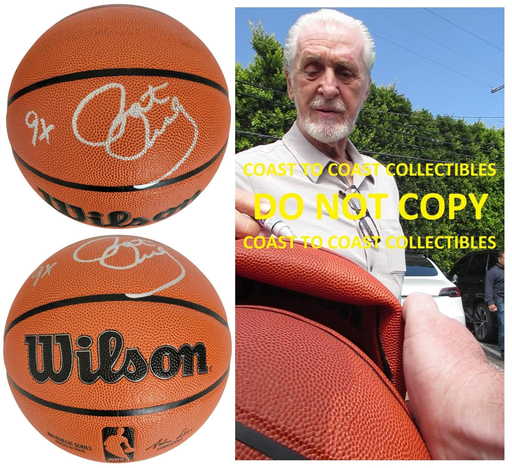 Pat Riley Signed Basketball COA Proof Autographed Los Angeles Lakers Miami Heat