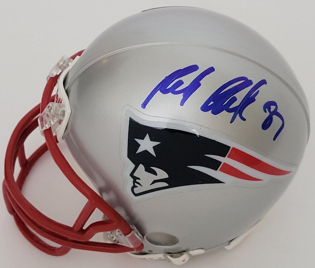 Rob Gronkowski Signed New England Patriots Football Mini Helmet Proof Autographed