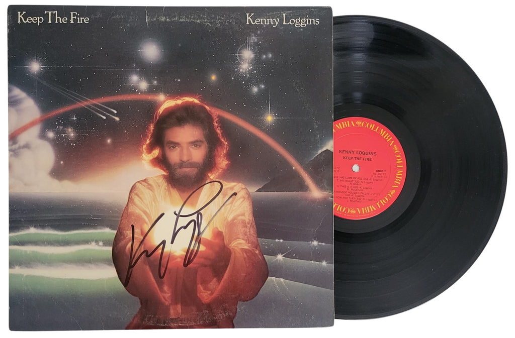 Kenny Loggins Signed Keep the Fire Album Proof Beckett COA Autographed Vinyl Record