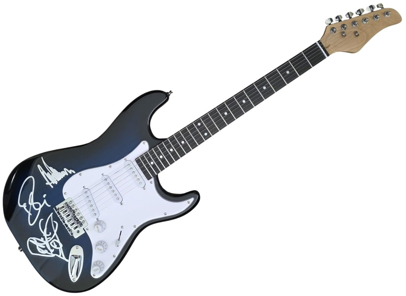 Robin Zander,Rick Nielsen,Tom Peterson Signed Full Size Electric Guitar COA Proof Cheap Trick