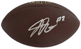 Josh Downs Signed Football Exact Proof COA Autographed Indianapolis Colts
