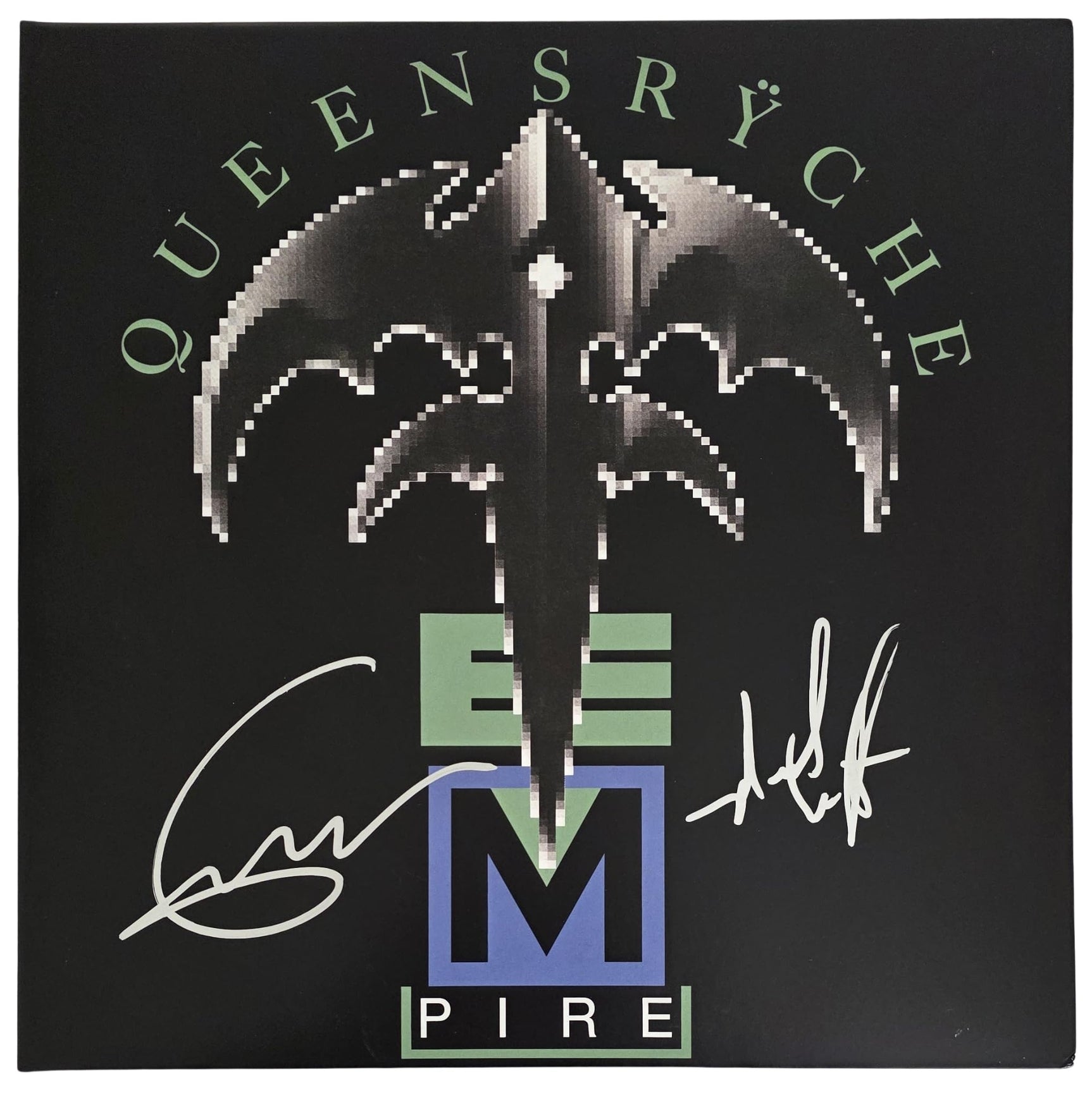Geoff Tate Signed Queensryche Empire Album COA Proof Autographed Vinyl Record Michael Wilton