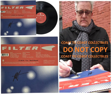 Richard Patrick Signed Filter Title of Record Album COA Proof Autographed Vinyl Record