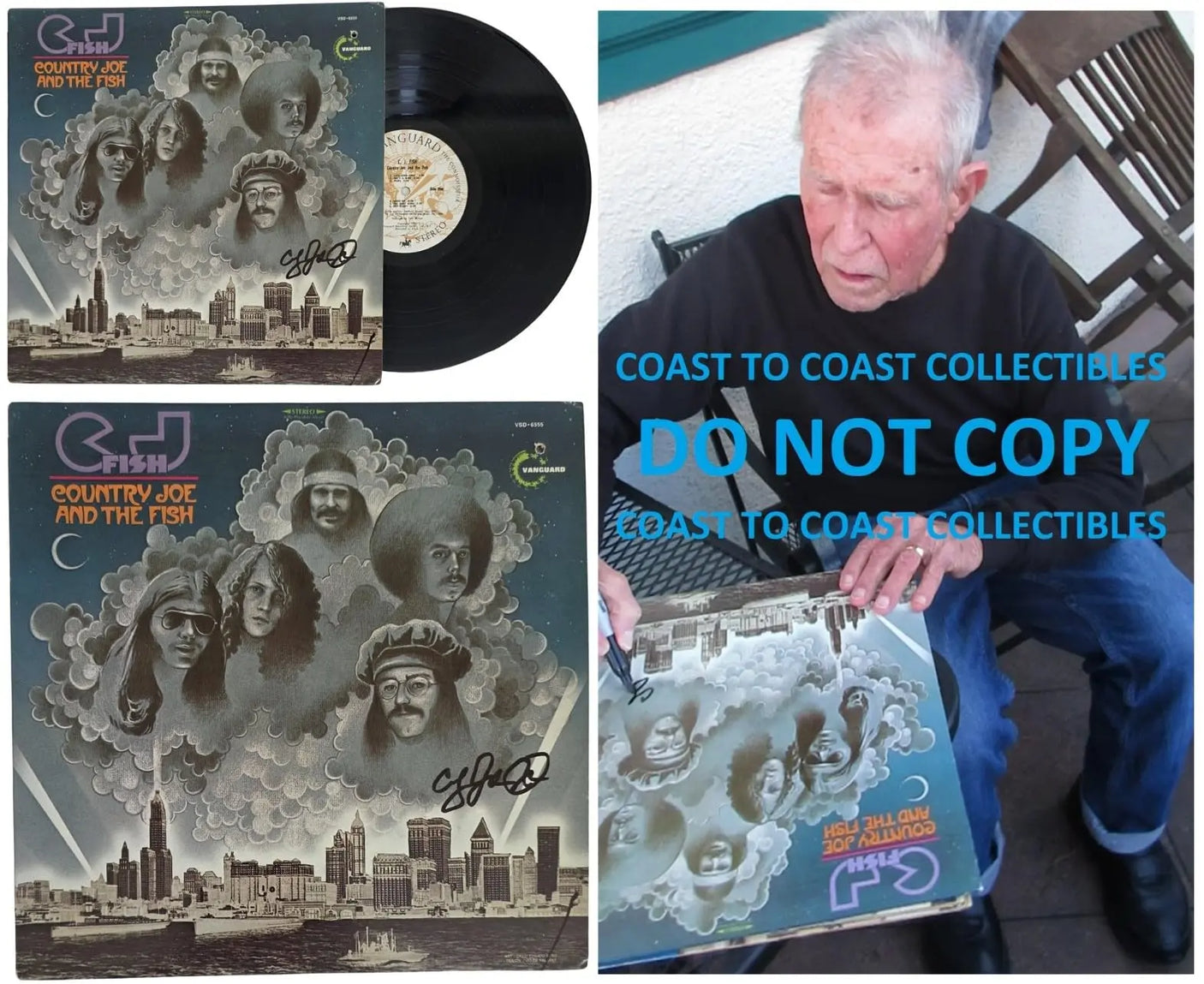 Joe McDonald Signed Country Joe And the Fish Album COA Proof Autographed Vinyl Record