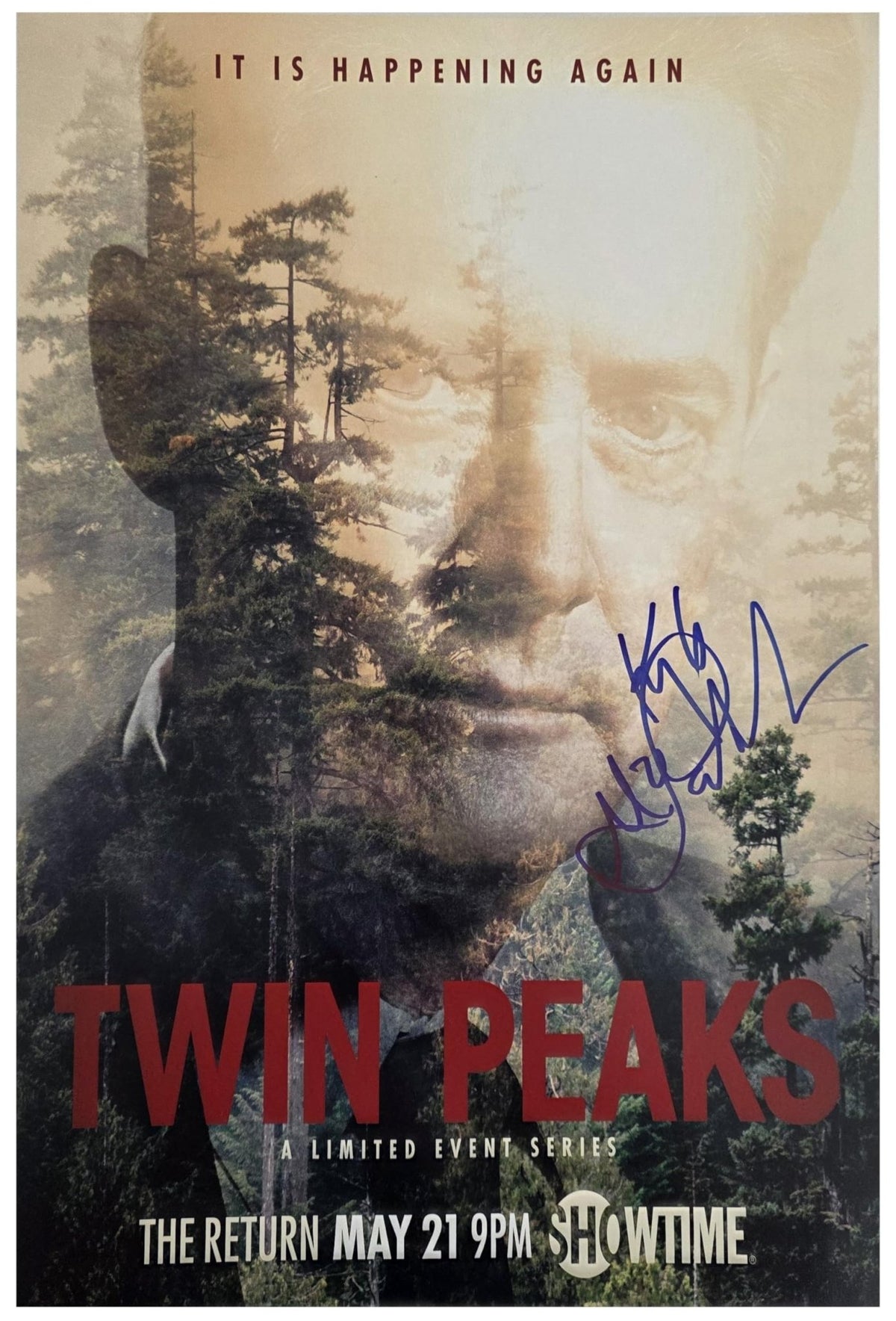 Kyle MacLachlan Signed Twin Peaks 12x18 Photo Poster COA Exact Proof Autographed Actor Movie STAR