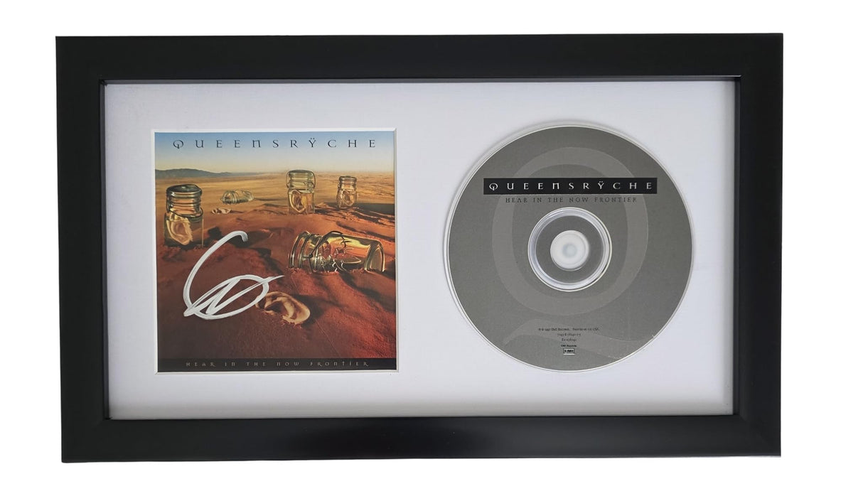 Geoff Tate Signed Queensryche Hear in the Now Frontier CD Framed COA Proof Autographed Framed CD 12x7