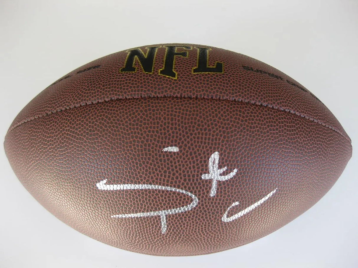 Stepfan Taylor Signed Football Proof COA Autographed Arizona Cardinals Stanford Cardinals