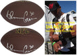 Ahman Green Signed Football Proof COA Autographed Nebraska Seahawks Green Bay Packers