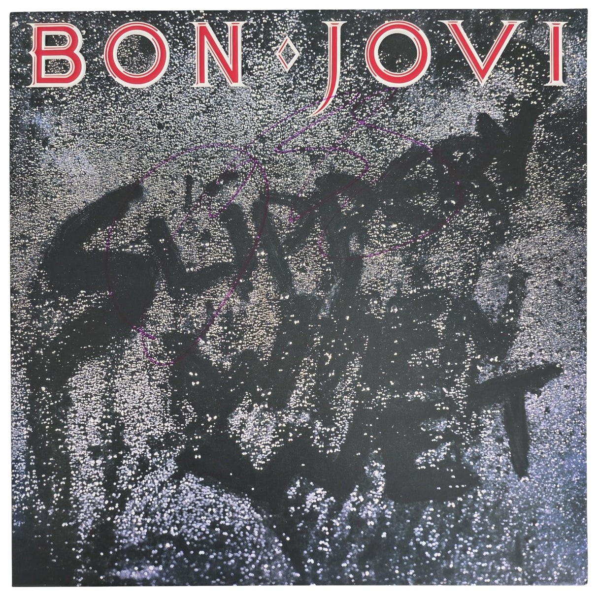 Jon Bon Jovi Signed Slippery When Wet Album COA Proof Autographed Vinyl Record Bon Jovi